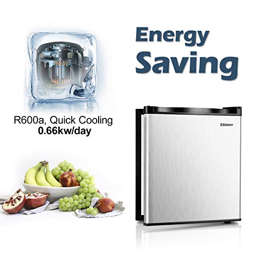 Euhomy-Mini-Freezer-Countertop-Energy-Star-11-Cubic-Feet-Single-Door-Compact-Upright-Freezer-with-Reversible-Stainless-Steel-DoorSilver