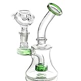 Mother Ship-Glass Glass Smokeless Rig Collectibles Tall 6 Inch Green