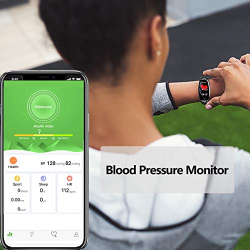 TMYIOYC Fitness Tracker, Fitness Watches for Women, Digital Watch with Heart Rate, Blood Pressure, Pedometer, Message Notification, Workout Activity Tracker, Sleep Monitor Wellness Watch