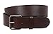 Vintage Genuine Soft Hand Oil-Tanned Leather Snap on Buckle Belt