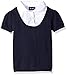 The Children's Place Girls' Short Sleeve Faux Layered Uniform Sweater