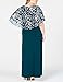 Jhichic Women's Plus Size Embroidered Capelet Maxi Dress Mesh Lace Evening Gown Elegant