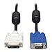 Tripp Lite DVI to VGA Monitor Cable, High Resolution cable with RGB Coax (DVI-A M to HD15 M) 3-ft.(P556-003),Black