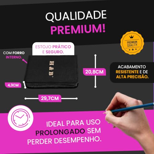Kit de Desenho Profissional Completo 72 Peças com Estojo Portátil – Lápis Grafite, Carvão, Aquarela e Acessórios para Artistas, Estudantes, Iniciantes e Crianças Premium