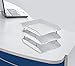 Acrimet Facility 3 Tier Letter Tray, Front Load, Letter Size/A4, Desktop File Organizer, Plastic (White Color)