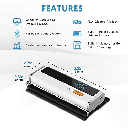Wellue Armfit Plus Blood Pressure Monitor Bluetooth, Upper Arm Cuff, Accurate Digital BP Machine, Heart Health… - Image 2