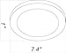 Cloudy Bay LMFFM712840WH 7.5 inch LED Ceiling Light,12W 840lm,4000K Cool White, LED Flush Mount,White Finish, Wet Location