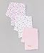 Spasilk Baby-Girls Newborn 3 Pack Burp Cloths, Pink Baby, One Size