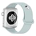 Band for Apple Watch 38mm, Guangzhi New Design (Metal Tuck Clasp Ouside/Correct Wearing Way in 4th Image) Soft Silicone Sport Strap Band for iWatch Series 1 / 2 / 3, Sport, Edition,38mm,Turquoise