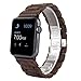 For iWatch Apple Watch Series 2/1 42mm Bracelet,Sunfei Natural Wood Wrist Watch Strap (Brown)