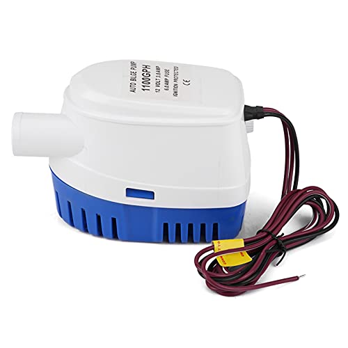 Automatic Bilge Pump Submersible Pump 12 V 1100GPH with Float Switch Automatic Bilge Pump Submersible Pump for Boats Marine Dive Bilge Auto Silent Liquid Pump for Boats Ponds Pools