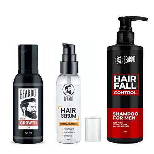 Buy Beardo Complete Hair Fall Control Kit Growth Oil Hair Serum