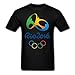 MOYI Men's 2016 Brazil Rio Olympic Games Logo T-Shirt Tee