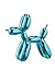 Balloon Dog Figurine Statue Home Decor - Blue Metallic Finished