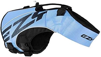 EzyDogX2 Boost Life Jacket | Boating, Dog Friendly, Paddle Board, Superior Buoyancy, Rescue Handle, Lifejacket (Large, Blue)