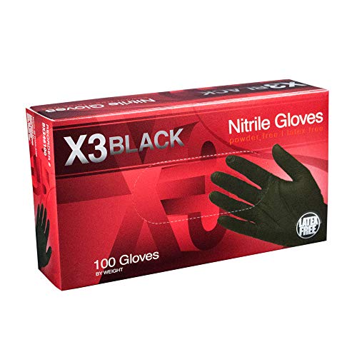 5 AMMEX+BX344100+BX+Nitrile+Gloves+Disposable