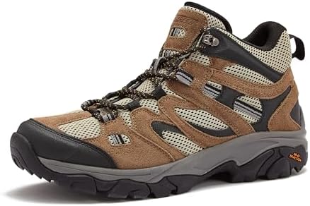 Zapatillas De Senderismo Hi-Tec Banderra II Low WP Wide, Impermeables Con Membrana Dri-Tec, Parte De Gamuza Y Malla, Plantilla EVA Extraíble, Horma Ancha