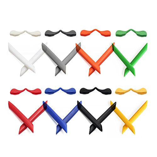 MRY Earsocks Nosepiece Kit for Oakley Radarlock Sunglasses - Rich Option Colors (White)