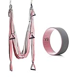 Bundle - 2 Items: Yoga Trapeze Baby Pink & Yoga Wonder Wheel Baby Pink [Bundle] - By YOGABODY - with 2 Free DVD
