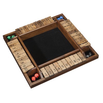 WE Games 4-Player Shut the Box