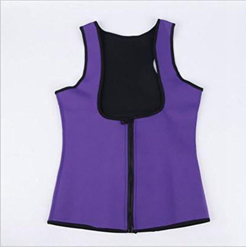 MZjJPN Women Sweat Neoprene Waist Trainer Hot Slimming Sauna Vest Tummy Control Body Shaper For Weight Loss Purple L