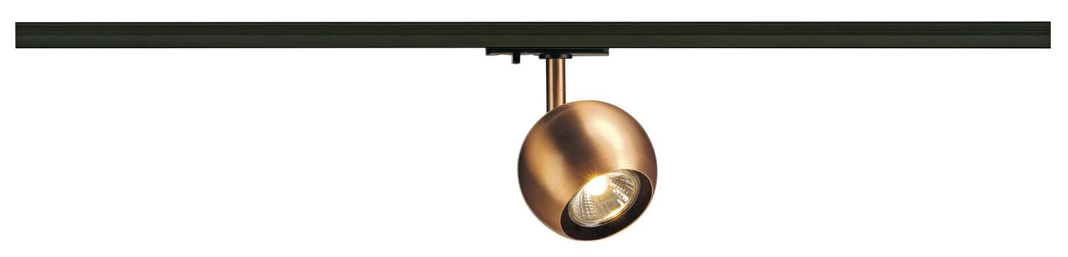 SLV 1-Phase System Light Light Eye/spot, LED spot, Ceiling spot, Ceiling Light, Track System, Interior Lighting / GU10 50W Copper