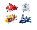 Super Wings US730204 Transforming Toy Figures, Jett Todd Astra & Agent Chase, Scale, 5"