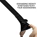 USA GEAR TrueSHOT Camera Strap with Black Neoprene Pattern, Accessory Pockets and Quick Release Buckles - Compatible With Canon, Nikon, Sony and More DSLR, Mirrorless, Instant Cameras