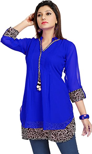 Alc creations women s georgette printed kurti(alc1030dr…