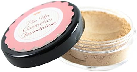 Pin Up Cosmetics Vegan Mineral Foundation in Flawless Fiona, Paraben/Talc with Sifter Jar