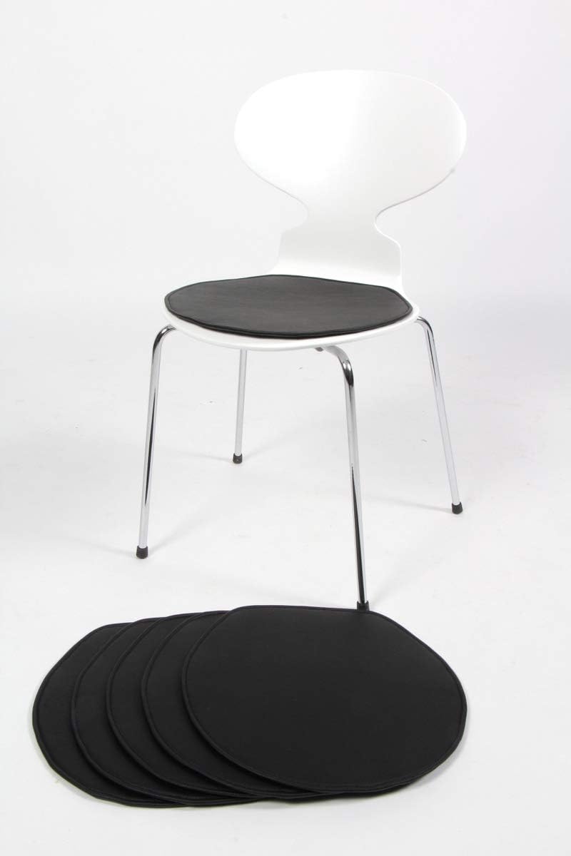 loveseat cushion set on Amazon Com Second May Chair Pads Genuine Leather Cushions Slip Pad Seat Pad For Arne Jacobsen Series 7 Multi Color 44x40cm 15 5x17 1 Inch Set Of 6 Pieces Black Kitchen Dining