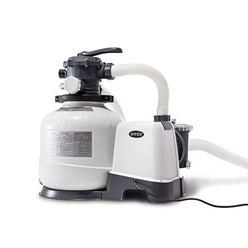 Intex Krystal Clear Sand filter Pump for Above Ground Pools, 14", 110-120V with Gfci