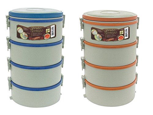 Marmita Térmica 4 Pratos 3 Comuns e 1 Duplo Gufani