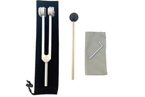 OTURGC OM 136.1 Hz Tuning Forks for Healing Chakra Tuning Forks Weighted Angel Tuning Forks Medical Sonic Slider Tuning Fork 136.1hz Frequency Generator for Healing Yoga
