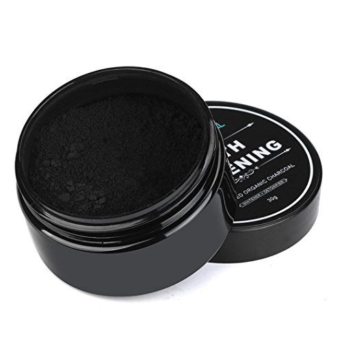 Teeth Whitening Charcoal, Kingfansion Natural Organic Activated Bamboo Toothpaste with Toothbrush - Thumbnail 4