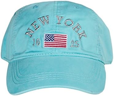 New York 1625 Vintage Baseball Cap (17 Styles Available) (Aqua Blue)  One Size