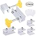 Onvian Window Locks, 6 Pack Aluminum Sliding Window Locks Security, Adjustable Sliding Door Frame Security Lock with Keys