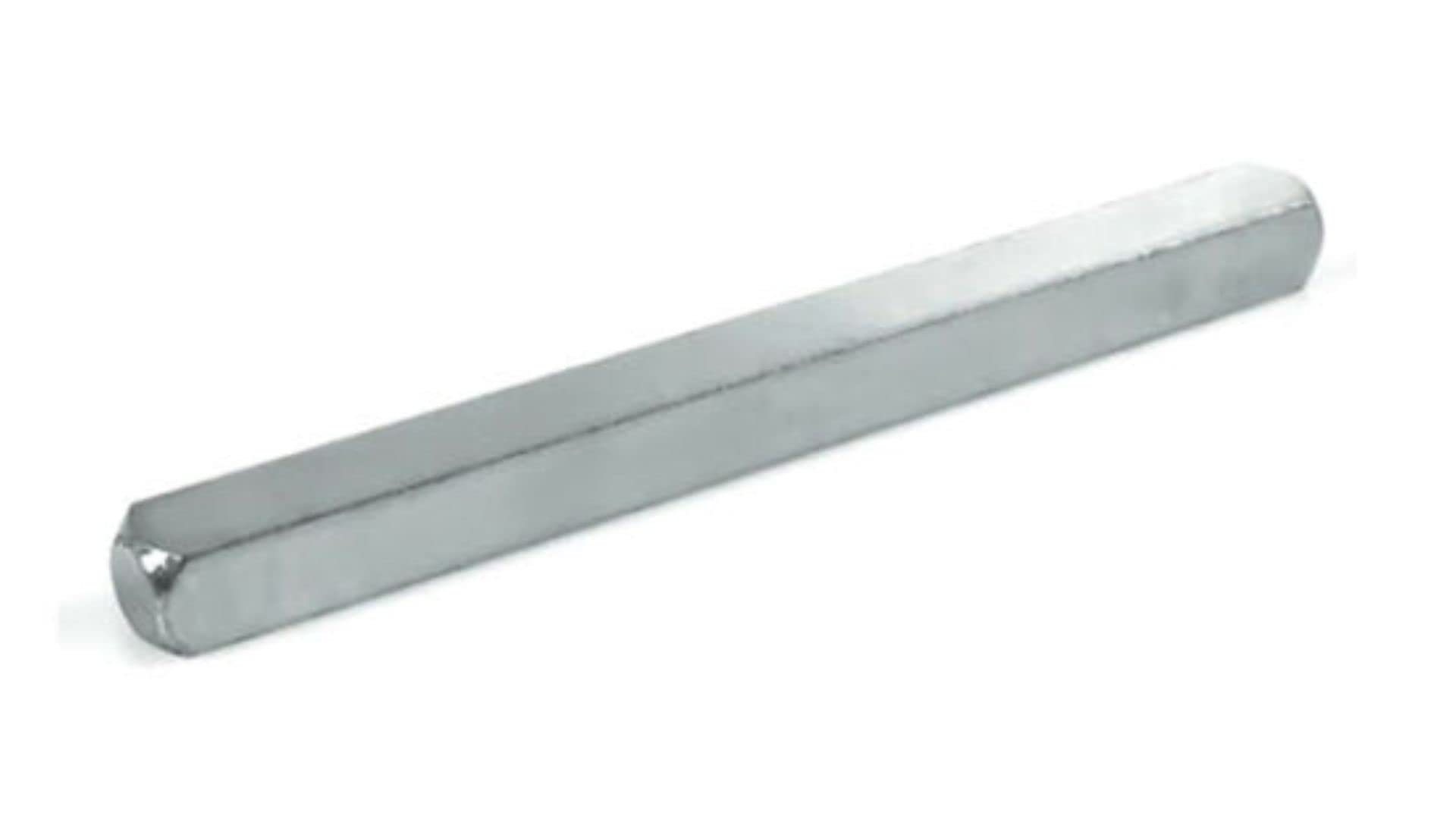 8mm Windows UPVC and Door Handle Spindle Plain Bar 50mm to 150mm Solid Steel Silver Metal Spindles (8mm x 120mm)