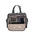 JuJuBe Be Prepared Travel Carry-on/Diaper Bag, Legacy Collection - The Duchess - Black with White Polka Dots