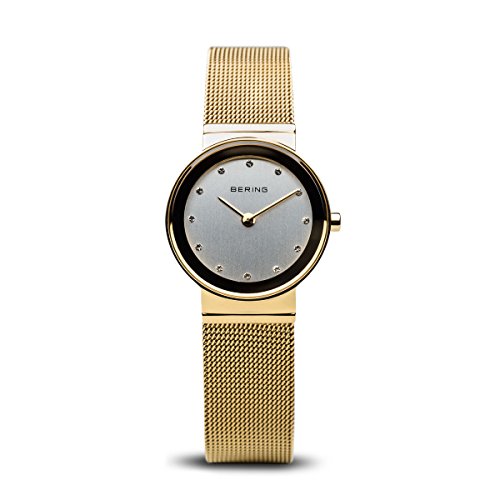 BERING Time 10126-334 Womens Classic Collection Watch with Mesh Band and Scratch Resistant Sapphire Crystal. Designed in Denmark.