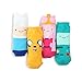Intype Finn and Jake Adventure Time Licensed Socks (Pack of 4pairs) With Pouch CB14