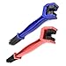 WMYCONGCONG 2 PCS Motorcycle Bicycle Bike Chain Cleaning Brush Tool Chain Washer Cleaner Crankset Brush Mountain Bike Maintain Cleaning Tool, Blue and Red