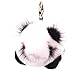 KUMEED Panda Fur Pompom Rex Panda Fuzzy Panda Keychain Bag Pendant for Women