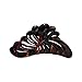 Red 5 inch Large Jaw Clip Hair Claw with leaf design (Motique Accessories)