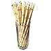 Kicko Bamboo Paper Straws - Pack of 24-7.75 Inch Biodegradable Drinking Straws - Eco-Friendly - for Party Favors