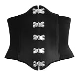 Black Butterfly 6 Inch Elastic Corset Waist Belt