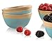 Francois et Mimi Pure Bamboo Small Bowl Set with Natural Rim, 4