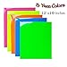 Neon Heat Transfer Vinyl，Neon Color Heat Press Vinyl Iron-on HTV for DIY T-Shirts 、Idea Fabrics 5 Sheets 12x10 inches (Neon Green,Neon Yellow,Neon Pink,Neon Blue,Neon Orange)
