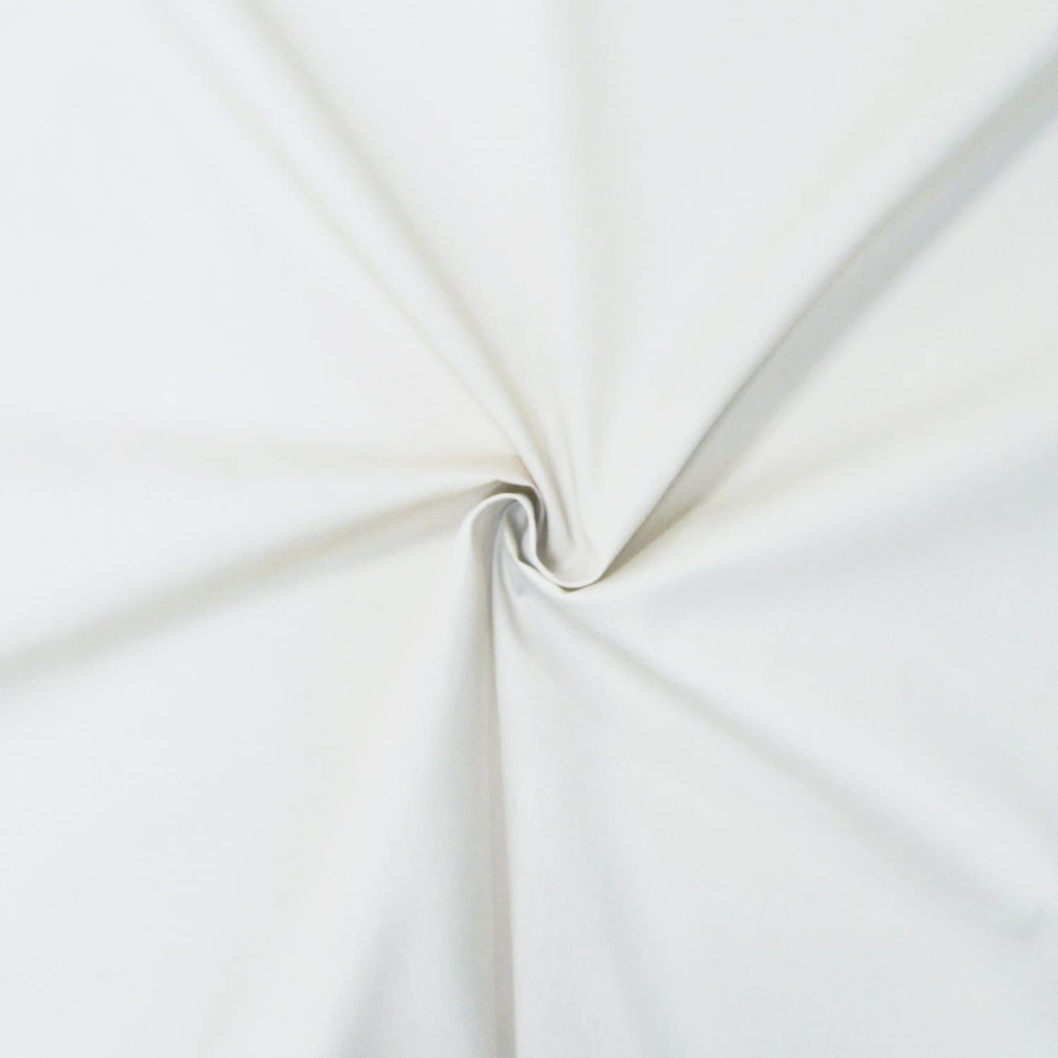 Cotton poplin Fabric - Sold by Fabric piece - Poplin Cotton Fabric Available in 11 Colours (1m x 1m46, White) — image 1