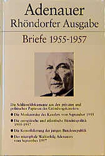Rhondorfer Ausgabe Adenauer Briefe 1955 1957 Stiftung